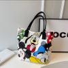 Hot Selling Large Capacity Fashion Canvas Shoulder Bag Women Casual Travel Tote Bag Student Handbag