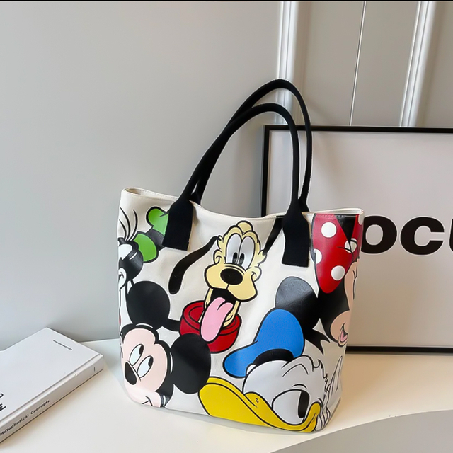 Hot Selling Large Capacity Fashion Canvas Shoulder Bag Women Casual Travel Tote Bag Student Handbag