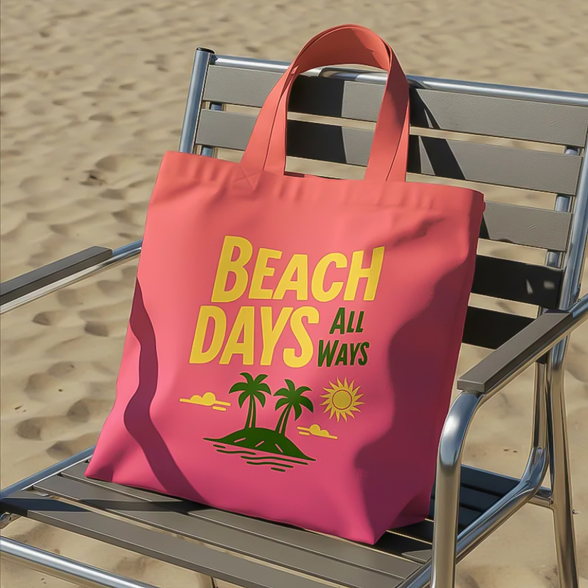 Custom Logo Ladies Beach Tote Bag Reusable Eco-Friendly Shopping Bag Travel Hand Bag